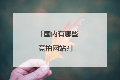 国内有哪些竞拍网站?