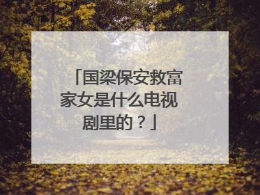 国梁保安救富家女是什么电视剧里的？
