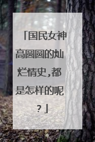 国民女神高圆圆的灿烂情史,都是怎样的呢？