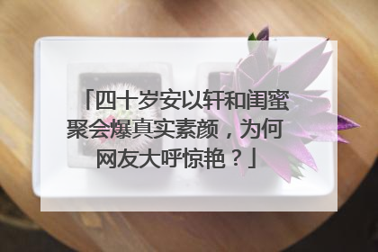 四十岁安以轩和闺蜜聚会爆真实素颜，为何网友大呼惊艳？