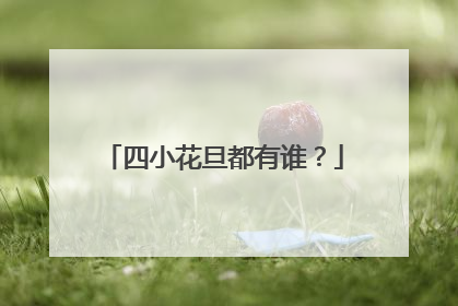 四小花旦都有谁？