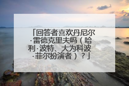 回答者喜欢丹尼尔·雷德克里夫吗(哈利·波特、大为科波·菲尔扮演者)?