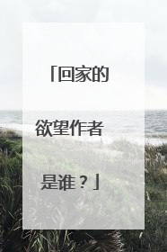 回家的欲望作者是谁?