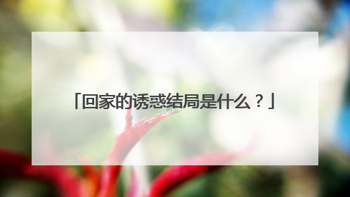 回家的诱惑结局是什么?