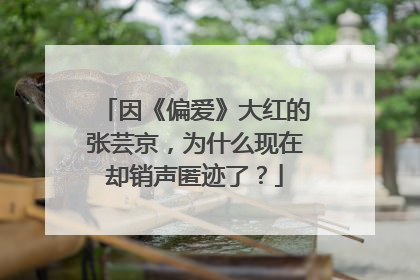 因《偏爱》大红的张芸京,为什么现在却销声匿迹了?