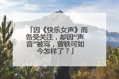 因《快乐女声》而备受关注，却因“声音”被骂，曾轶可如今怎样了？