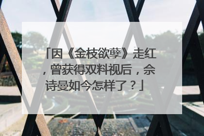 因《金枝欲孽》走红，曾获得双料视后，佘诗曼如今怎样了？