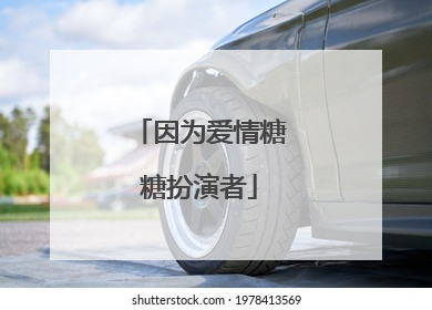 因为爱情糖糖扮演者