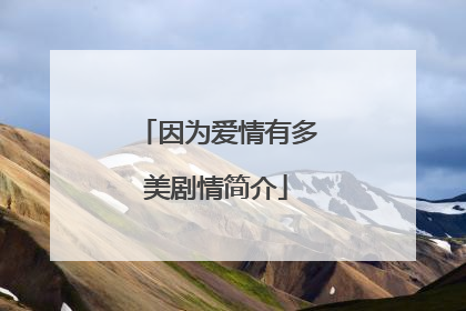 因为爱情有多美剧情简介