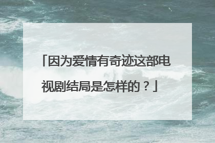 因为爱情有奇迹这部电视剧结局是怎样的？