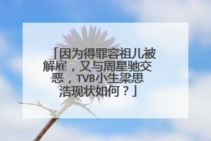 因为得罪容祖儿被解雇,又与周星驰交恶,TVB小生梁思浩现状如何?
