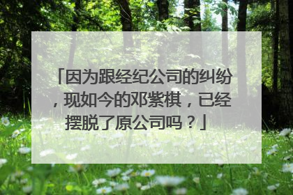 因为跟经纪公司的纠纷，现如今的邓紫棋，已经摆脱了原公司吗？
