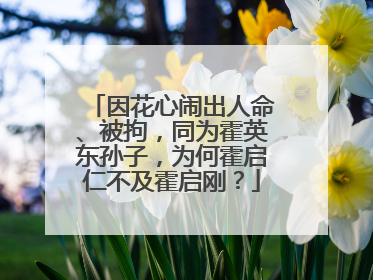 因花心闹出人命、被拘，同为霍英东孙子，为何霍启仁不及霍启刚？