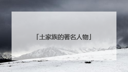 土家族的著名人物