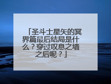 圣斗士星矢的冥界篇最后结局是什么？穿过叹息之墙之后呢？