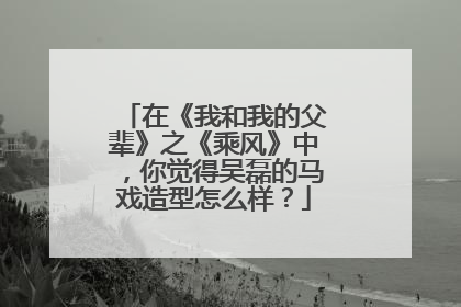 在《我和我的父辈》之《乘风》中，你觉得吴磊的马戏造型怎么样？
