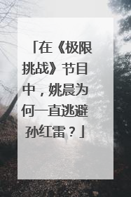 在《极限挑战》节目中,姚晨为何一直逃避孙红雷?