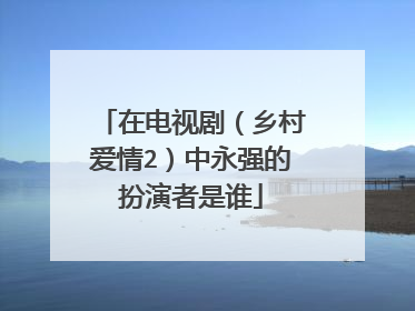在电视剧（乡村爱情2）中永强的扮演者是谁