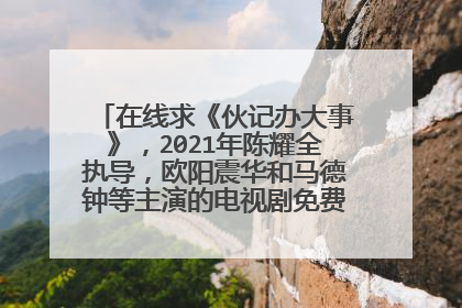 在线求《伙记办大事》,2021年陈耀全执导,欧阳震华和马德钟等主演的电视剧免费百度网盘资源