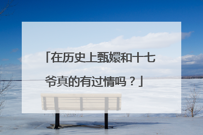 在历史上甄嬛和十七爷真的有过情吗？