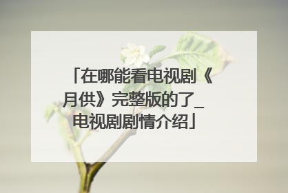 在哪能看电视剧《月供》完整版的了_电视剧剧情介绍