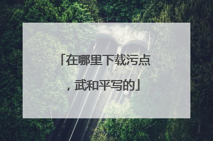 在哪里下载污点,武和平写的