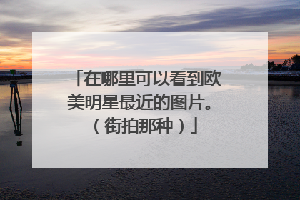 在哪里可以看到欧美明星最近的图片。（街拍那种）