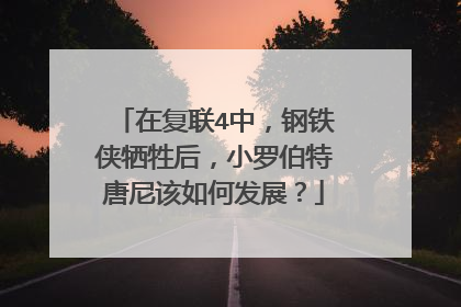 在复联4中,钢铁侠牺牲后,小罗伯特唐尼该如何发展?
