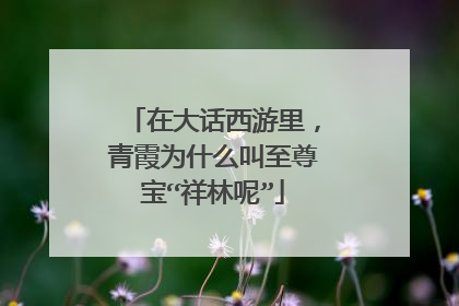 在大话西游里，青霞为什么叫至尊宝“祥林呢”