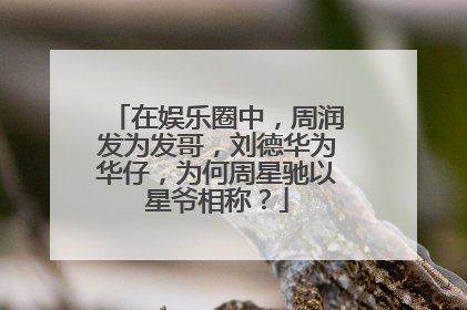 在娱乐圈中,周润发为发哥,刘德华为华仔,为何周星驰以星爷相称?