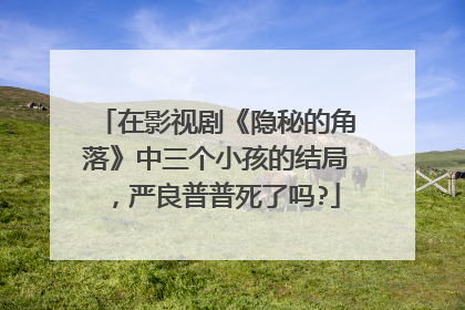 在影视剧《隐秘的角落》中三个小孩的结局，严良普普死了吗?