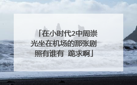 在小时代2中周崇光坐在机场的那张剧照有谁有 跪求啊