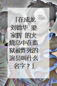 在成龙 刘德华 梁家辉 的火烧岛中在监狱被炸死的演员叫什么名字？