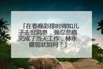 在春晚彩排时得知儿子去世消息，强忍悲痛完成了当天工作，林永健现状如何？