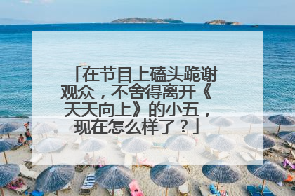 在节目上磕头跪谢观众,不舍得离开《天天向上》的小五,现在怎么样了?