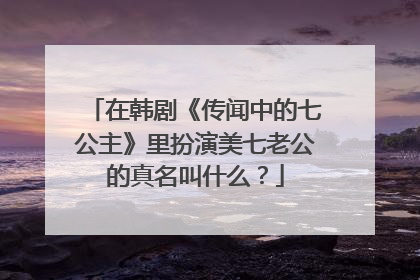 在韩剧《传闻中的七公主》里扮演美七老公的真名叫什么？