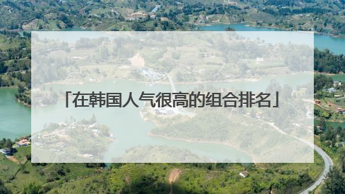在韩国人气很高的组合排名