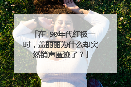 在 90年代红极一时,盖丽丽为什么却突然销声匿迹了?