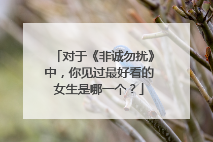 对于《非诚勿扰》中,你见过最好看的女生是哪一个?