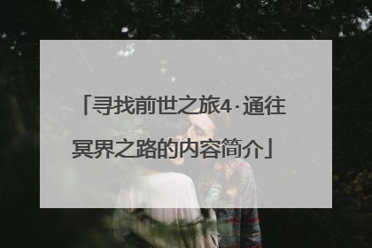 寻找前世之旅4·通往冥界之路的内容简介