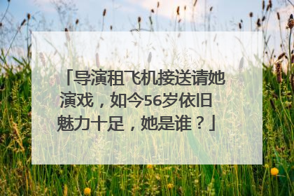 导演租飞机接送请她演戏，如今56岁依旧魅力十足，她是谁？