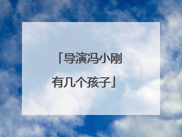 导演冯小刚有几个孩子