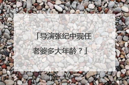 导演张纪中现任老婆多大年龄?
