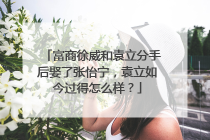 富商徐威和袁立分手后娶了张怡宁，袁立如今过得怎么样？