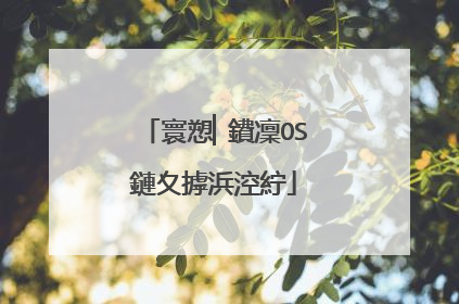 寰愬▏鐨凜OS鏈夊摢浜涳紵