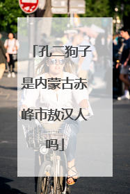 孔二狗子是内蒙古赤峰市敖汉人吗