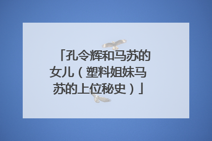 孔令辉和马苏的女儿（塑料姐妹马苏的上位秘史）