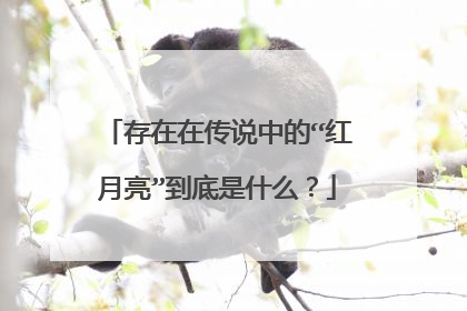 存在在传说中的“红月亮”到底是什么?