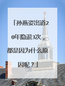孙燕姿出道20年隐退3次，都是因为什么原因呢？