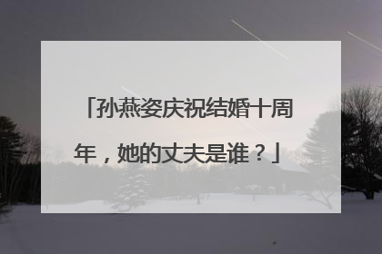 孙燕姿庆祝结婚十周年,她的丈夫是谁?